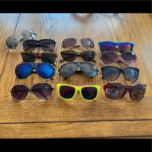 Lot of 13 Pairs of Sunglasses
